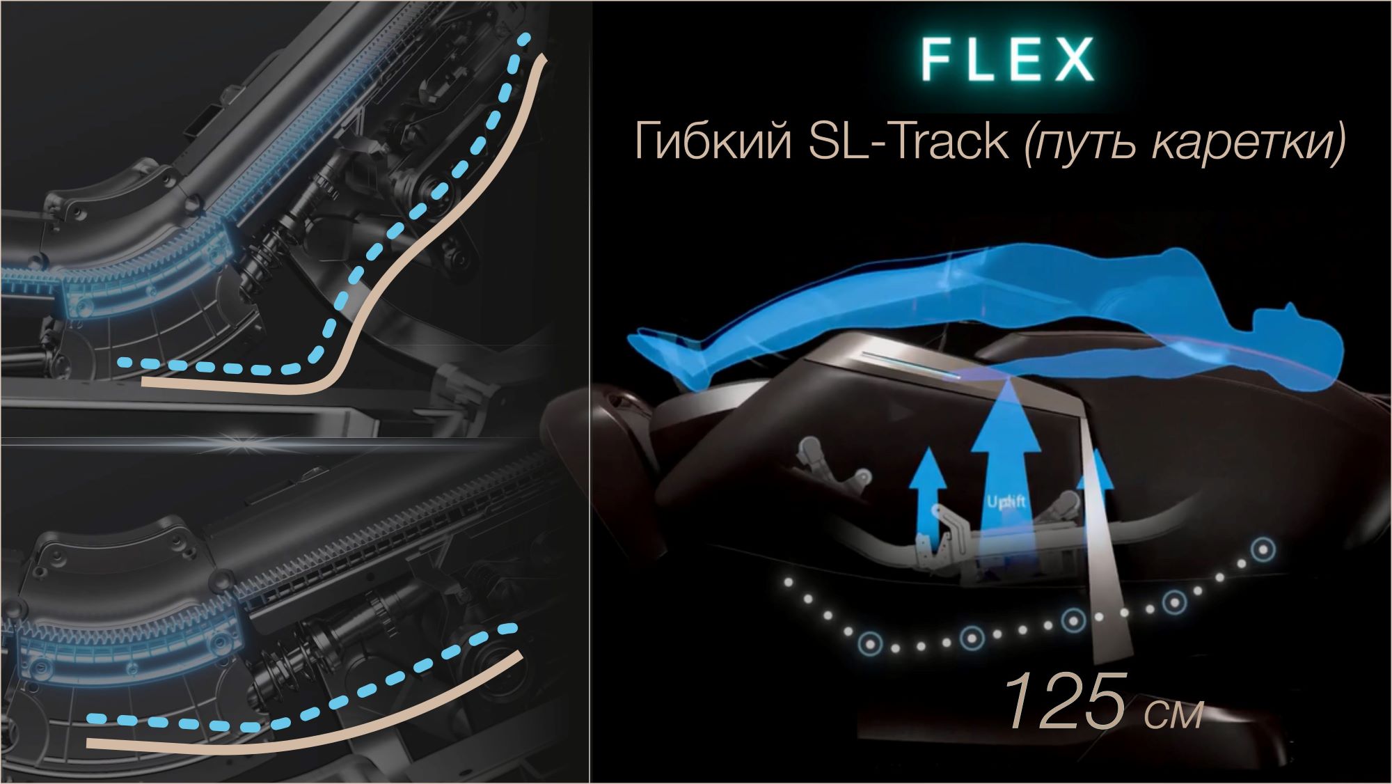 <span>FLEX SL-Track 125 см +</span> вариативная растяжка